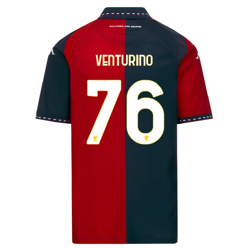 Danxen Barn Lorenzo Venturino #76 Röd Svart Vit Hemmatröja Matchtröjor 2026/27 Tröjor T-Tröja