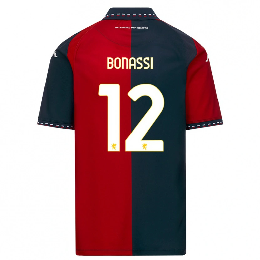 Danxen Barn Lorenzo Bonassi #12 Röd Svart Vit Hemmatröja Matchtröjor 2026/27 Tröjor T-Tröja