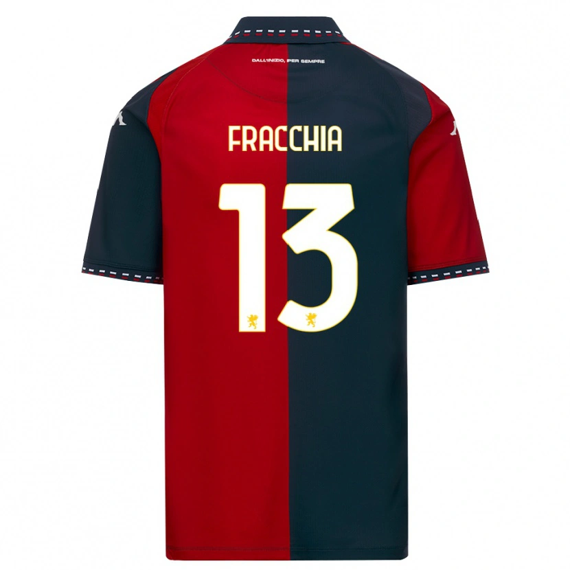 Danxen Barn Jacopo Fracchia #13 Röd Svart Vit Hemmatröja Matchtröjor 2026/27 Tröjor T-Tröja