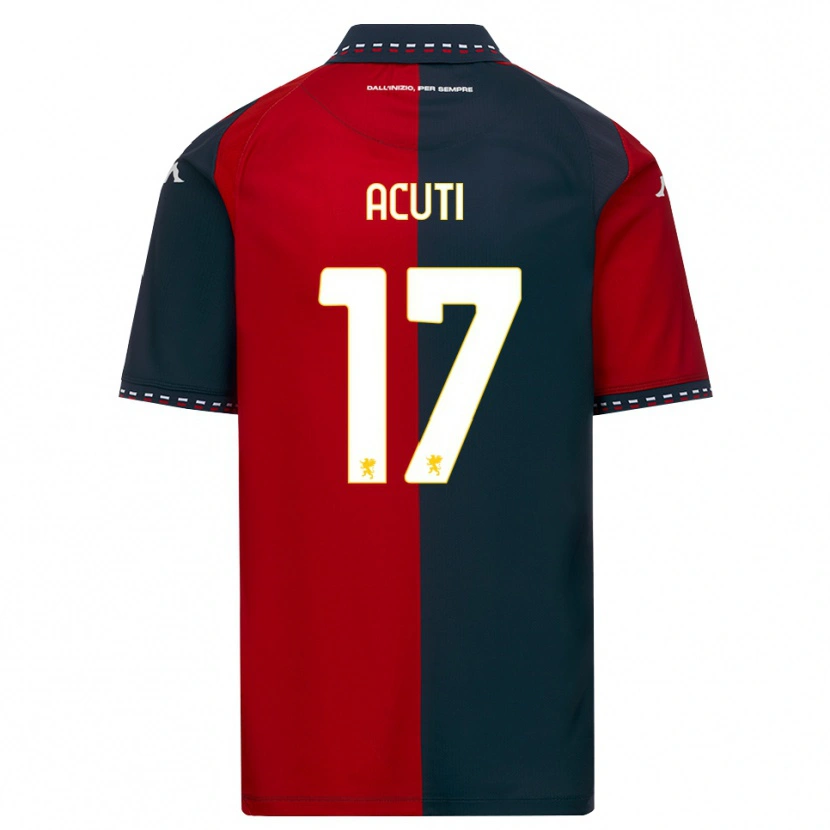 Danxen Barn Arianna Acuti #17 Röd Svart Vit Hemmatröja Matchtröjor 2026/27 Tröjor T-Tröja