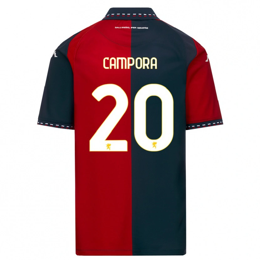 Danxen Barn Alice Campora #20 Röd Svart Vit Hemmatröja Matchtröjor 2026/27 Tröjor T-Tröja