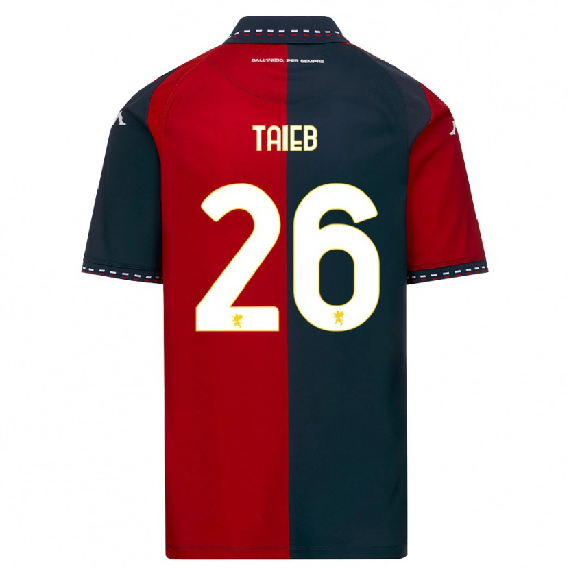 Danxen Barn Chad Taieb #26 Röd Svart Vit Hemmatröja Matchtröjor 2026/27 Tröjor T-Tröja