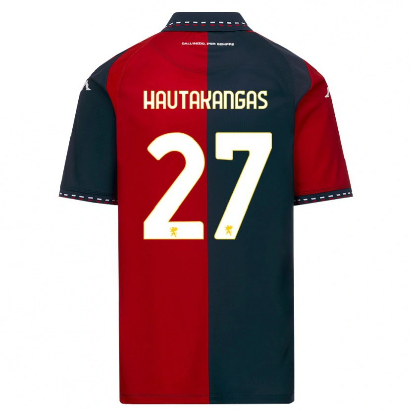 Danxen Barn Pietu Hautakangas #27 Röd Svart Vit Hemmatröja Matchtröjor 2026/27 Tröjor T-Tröja