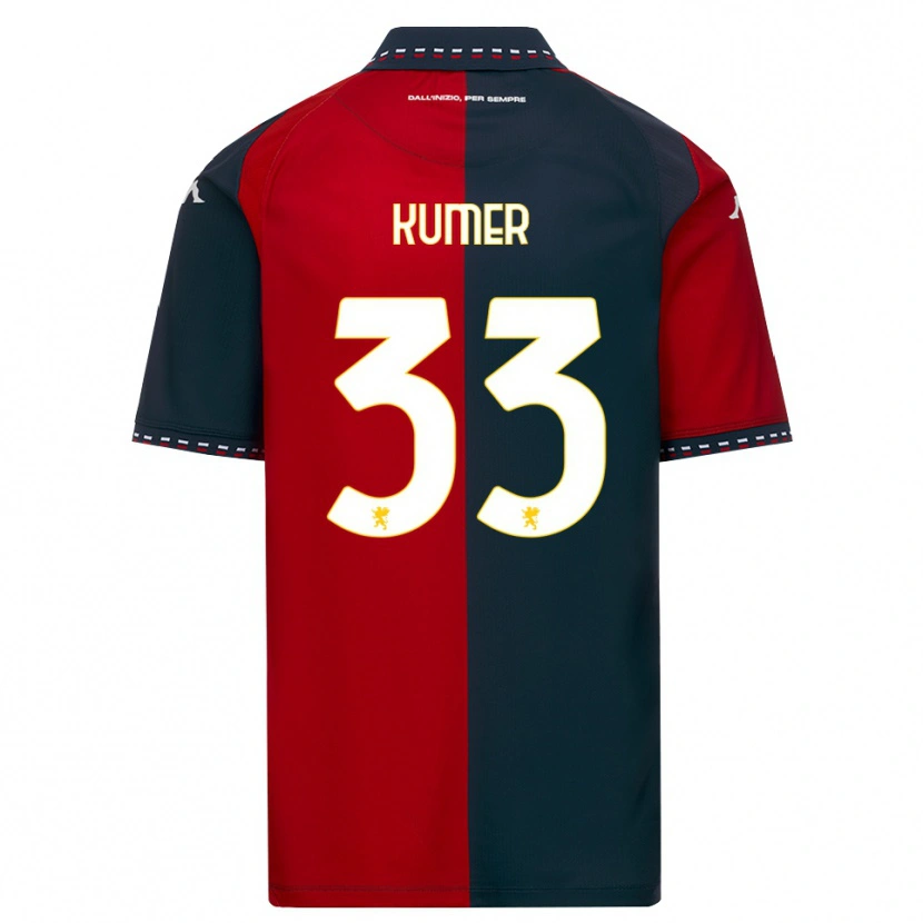 Danxen Barn Alin Kumer Celik #33 Röd Svart Vit Hemmatröja Matchtröjor 2026/27 Tröjor T-Tröja