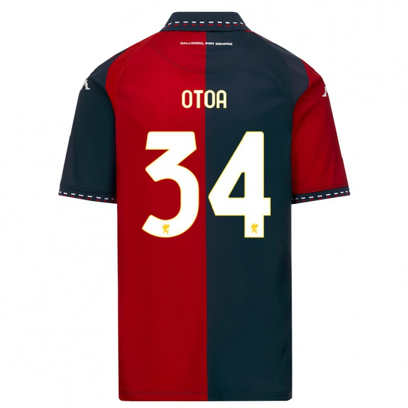 Danxen Barn Sebastian Otoa #34 Röd Svart Vit Hemmatröja Matchtröjor 2026/27 Tröjor T-Tröja