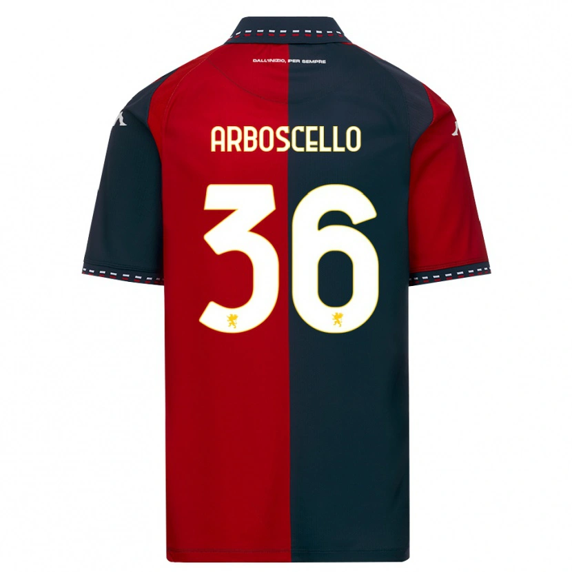 Danxen Barn Riccardo Arboscello #36 Röd Svart Vit Hemmatröja Matchtröjor 2026/27 Tröjor T-Tröja