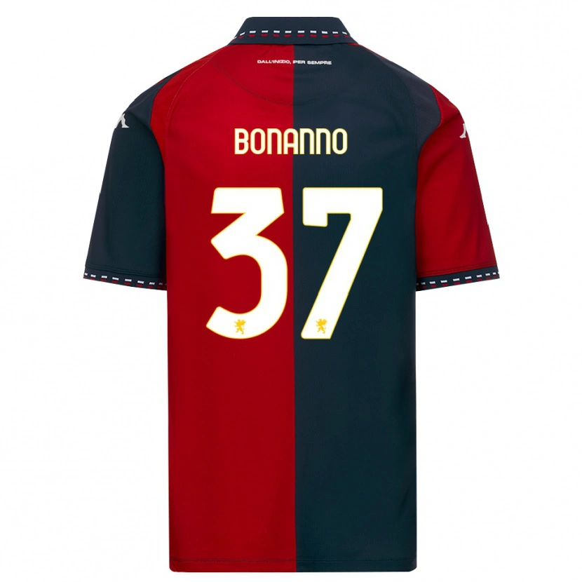 Danxen Barn Giuseppe Bonanno #37 Röd Svart Vit Hemmatröja Matchtröjor 2026/27 Tröjor T-Tröja