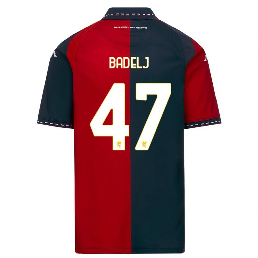 Danxen Barn Milan Badelj #47 Röd Svart Vit Hemmatröja Matchtröjor 2026/27 Tröjor T-Tröja