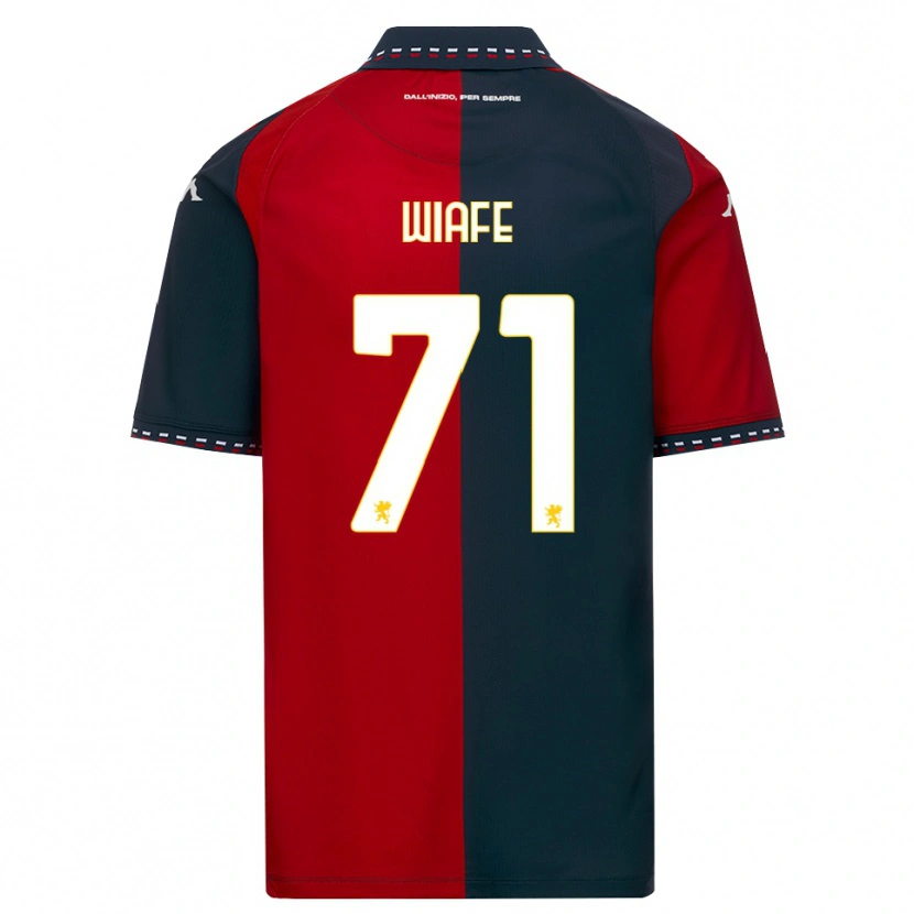 Danxen Barn Samuel Wiafe #71 Röd Svart Vit Hemmatröja Matchtröjor 2026/27 Tröjor T-Tröja