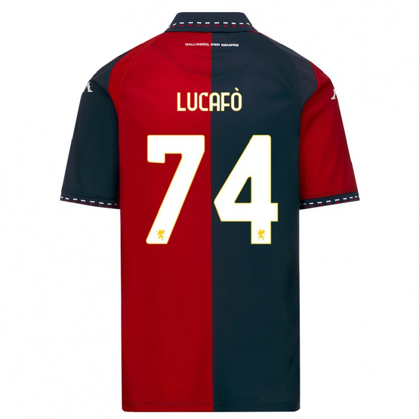 Danxen Barn Sara Lucafò #74 Röd Svart Vit Hemmatröja Matchtröjor 2026/27 Tröjor T-Tröja