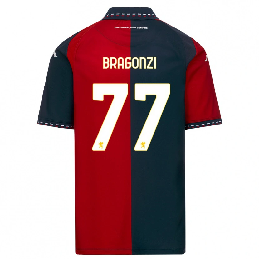 Danxen Barn Asia Bragonzi #77 Röd Svart Vit Hemmatröja Matchtröjor 2026/27 Tröjor T-Tröja