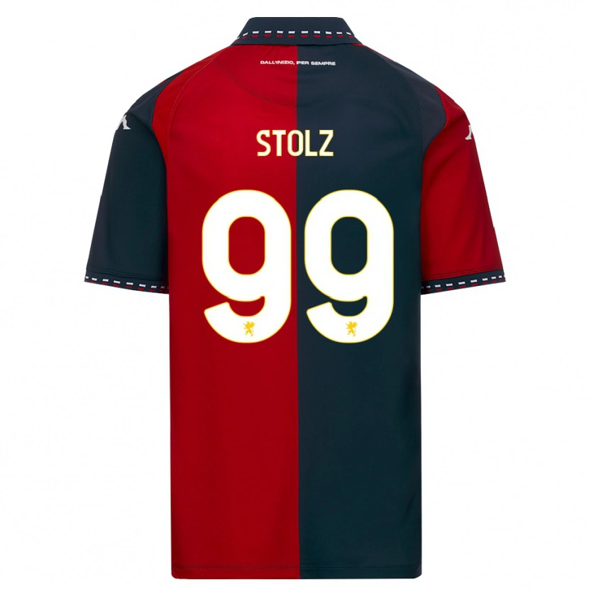 Danxen Barn Franz Stolz #99 Röd Svart Vit Hemmatröja Matchtröjor 2026/27 Tröjor T-Tröja
