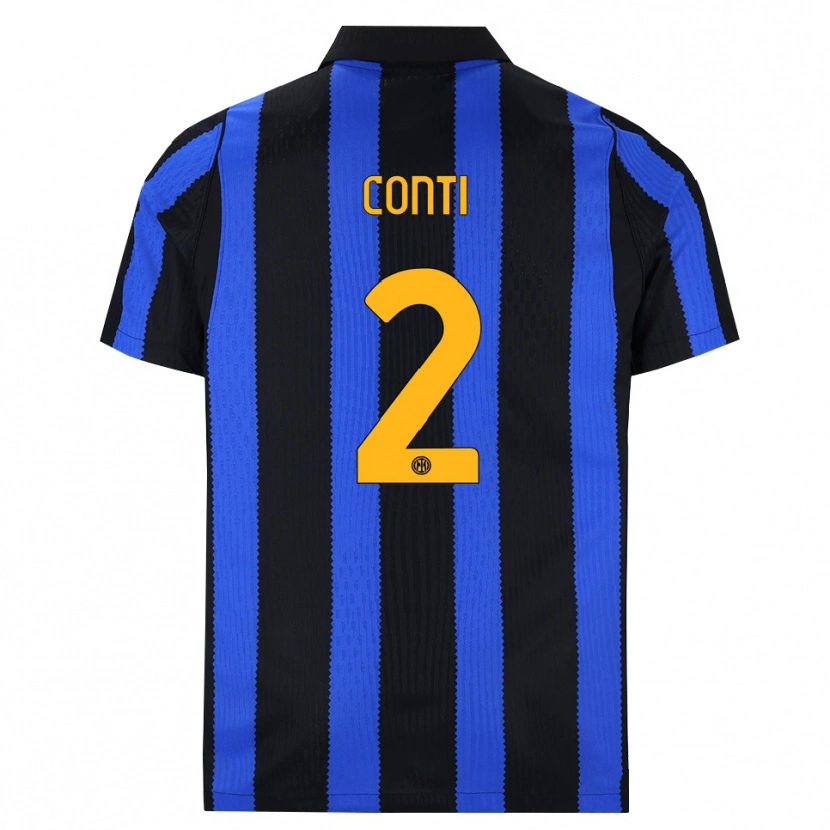 Danxen Barn Arturo Conti #2 Svart Blå Gul Hemmatröja Matchtröjor 2026/27 Tröjor T-Tröja