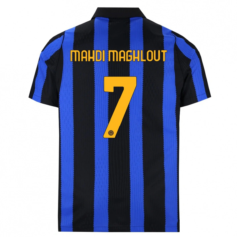 Danxen Barn Ali Mahdi Maghlout #7 Svart Blå Gul Hemmatröja Matchtröjor 2026/27 Tröjor T-Tröja