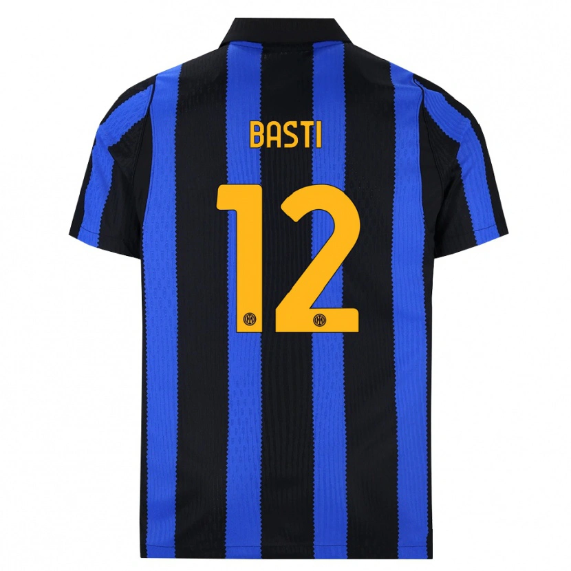 Danxen Barn Matteo Basti #12 Svart Blå Gul Hemmatröja Matchtröjor 2026/27 Tröjor T-Tröja