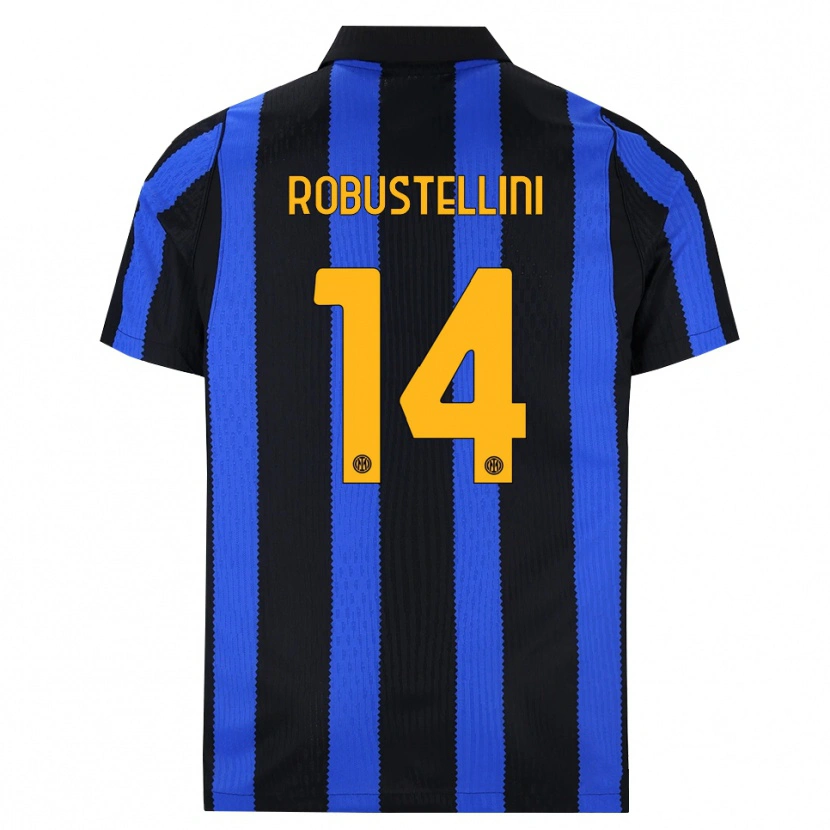 Danxen Barn Chiara Robustellini #14 Svart Blå Gul Hemmatröja Matchtröjor 2026/27 Tröjor T-Tröja