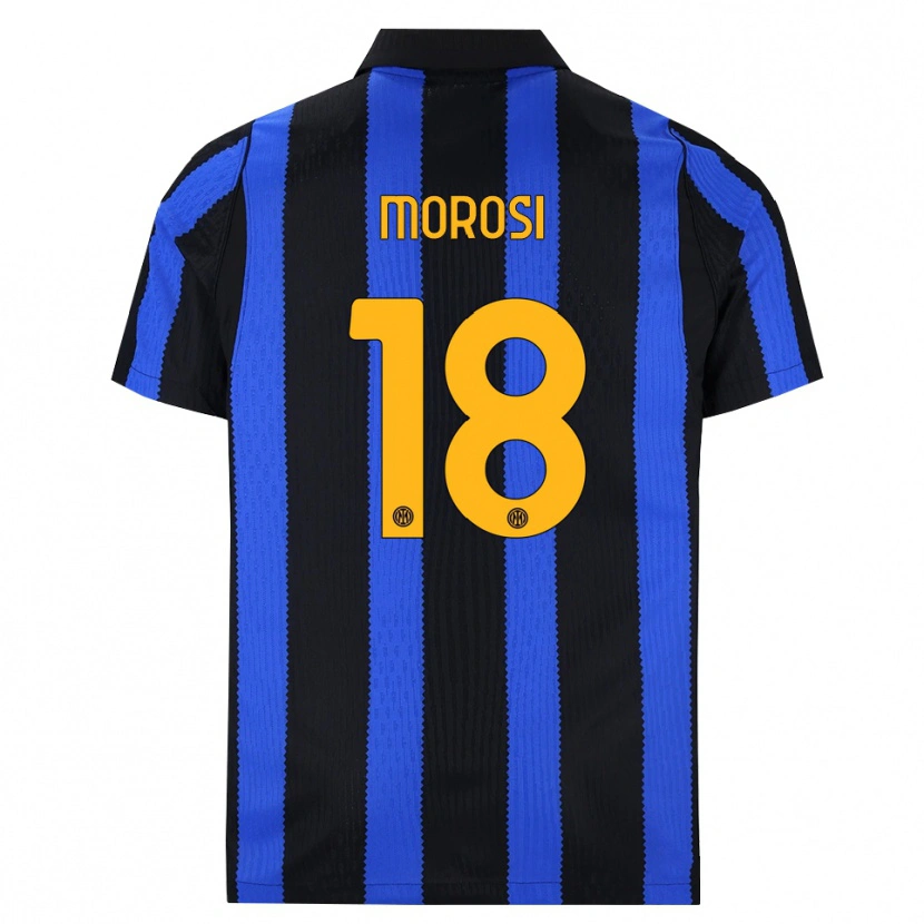 Danxen Barn Cesare Morosi #18 Svart Blå Gul Hemmatröja Matchtröjor 2026/27 Tröjor T-Tröja