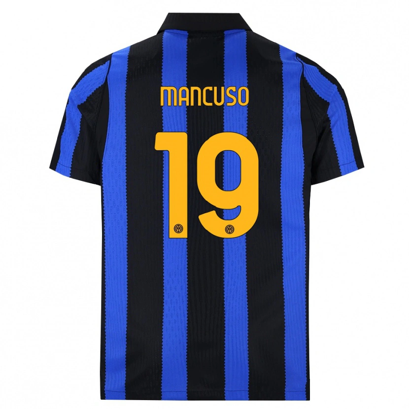 Danxen Barn Matias Mancuso #19 Svart Blå Gul Hemmatröja Matchtröjor 2026/27 Tröjor T-Tröja