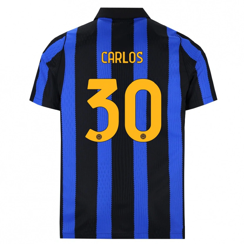 Danxen Barn Carlos Augusto #30 Svart Blå Gul Hemmatröja Matchtröjor 2026/27 Tröjor T-Tröja