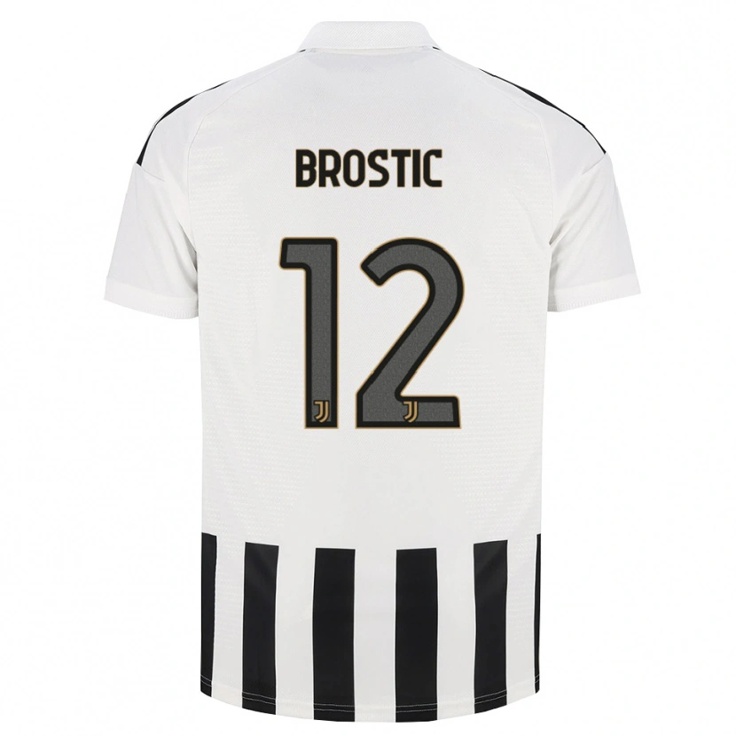 Danxen Barn Gabriel Broștic #12 Svart Vit Brun Hemmatröja Matchtröjor 2026/27 Tröjor T-Tröja