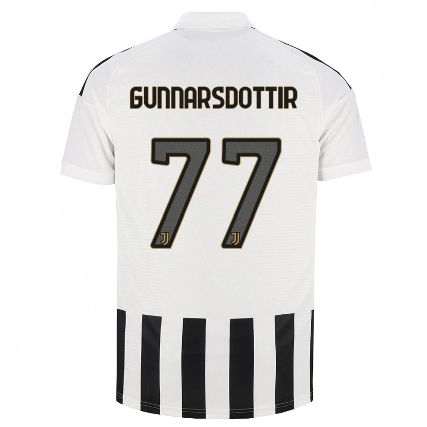 Danxen Barn Sara Bjork Gunnarsdottir #77 Svart Vit Brun Hemmatröja Matchtröjor 2026/27 Tröjor T-Tröja