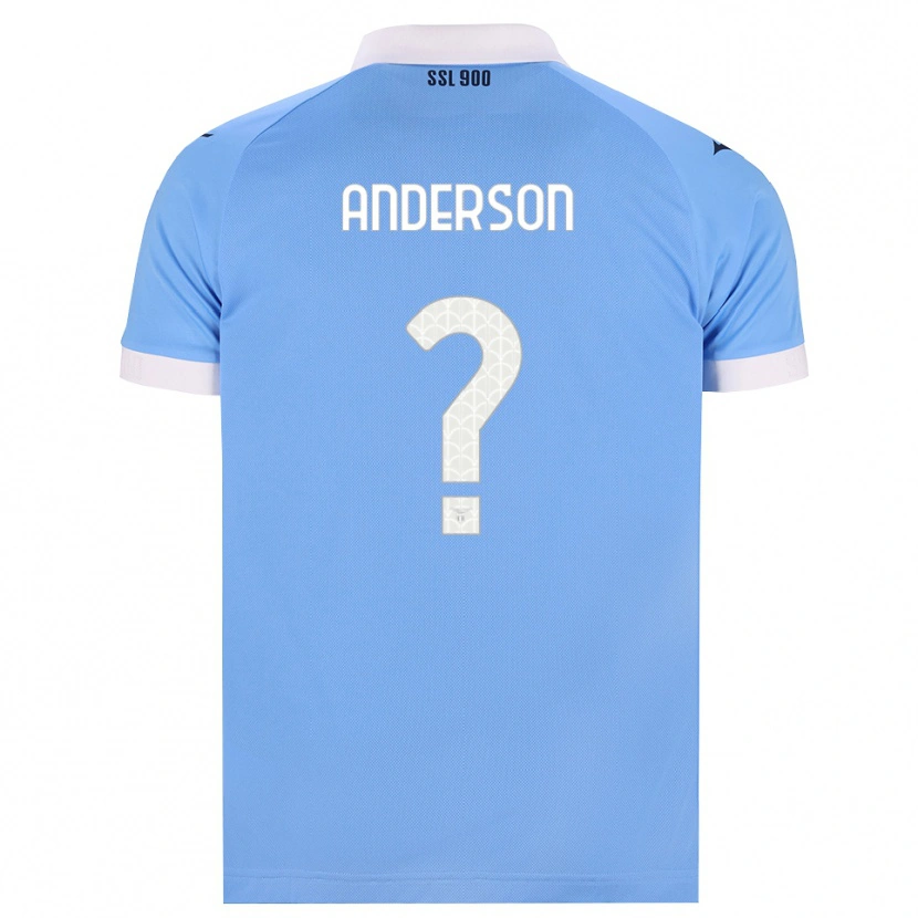 Danxen Barn Andre Anderson #0 Himmelblå Svart Vit Hemmatröja Matchtröjor 2026/27 Tröjor T-Tröja
