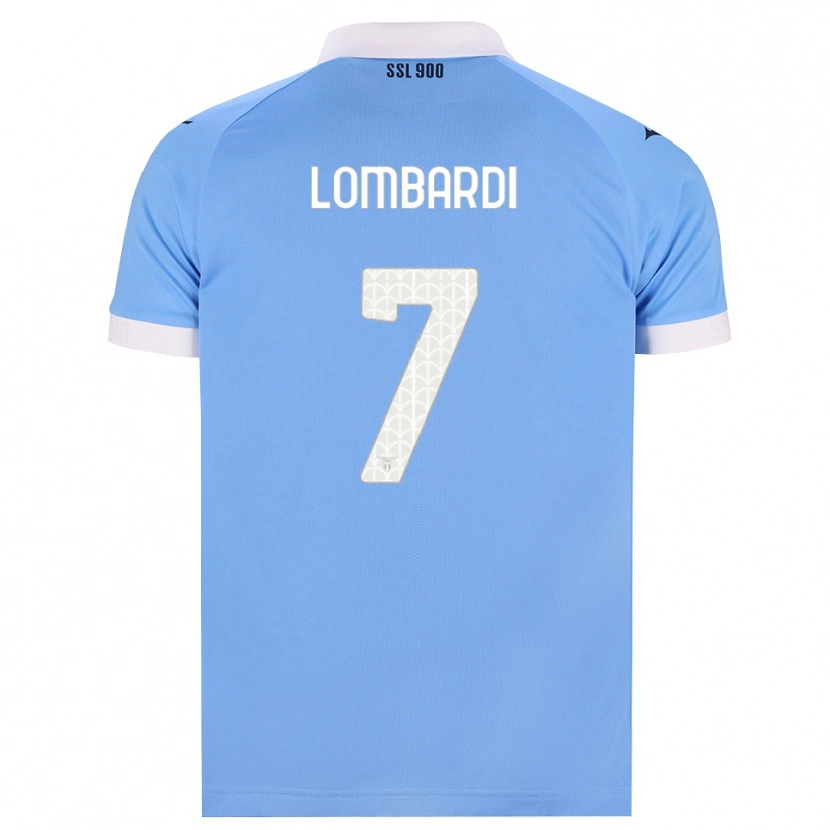 Danxen Barn Pierlorenzo Lombardi #7 Himmelblå Svart Vit Hemmatröja Matchtröjor 2026/27 Tröjor T-Tröja