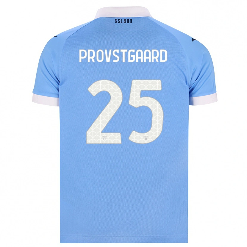 Danxen Barn Oliver Provstgaard #25 Himmelblå Svart Vit Hemmatröja Matchtröjor 2026/27 Tröjor T-Tröja