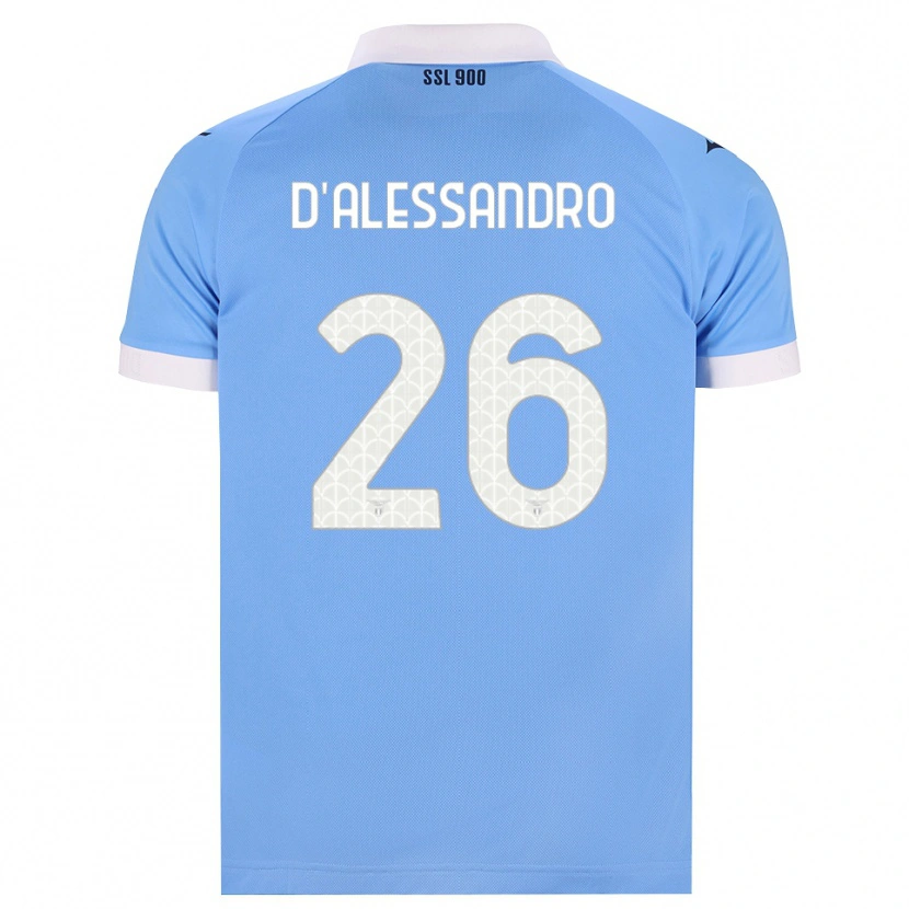 Danxen Barn Mattya D'alessandro #26 Himmelblå Svart Vit Hemmatröja Matchtröjor 2026/27 Tröjor T-Tröja