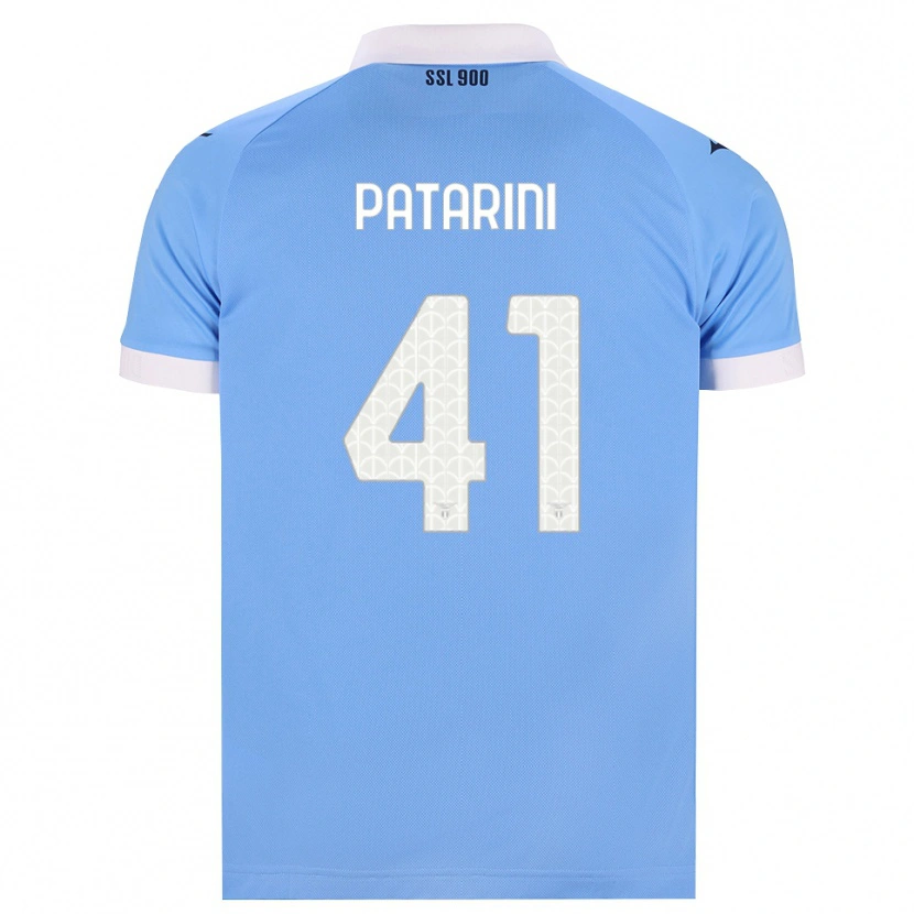 Danxen Barn Riccardo Patarini #41 Himmelblå Svart Vit Hemmatröja Matchtröjor 2026/27 Tröjor T-Tröja