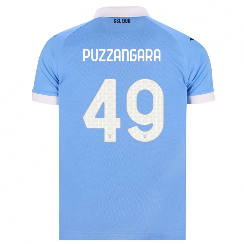 Danxen Barn Angelo Antonio Puzzangara #49 Himmelblå Svart Vit Hemmatröja Matchtröjor 2026/27 Tröjor T-Tröja