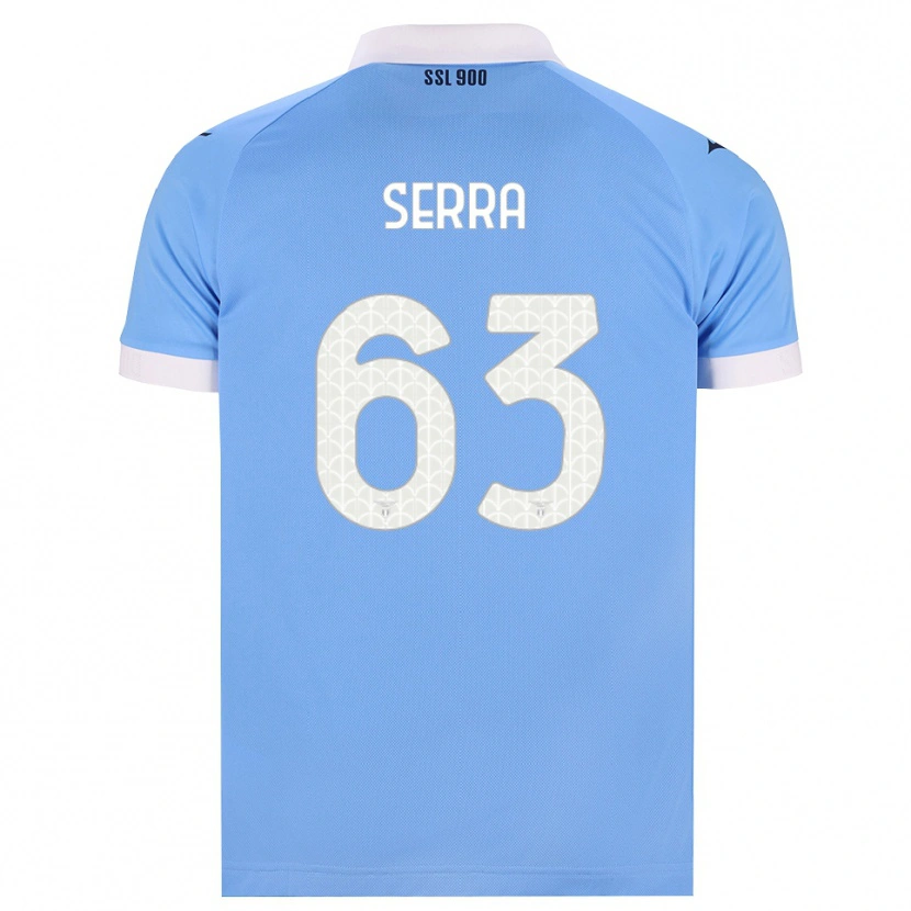 Danxen Barn Federico Serra #63 Himmelblå Svart Vit Hemmatröja Matchtröjor 2026/27 Tröjor T-Tröja