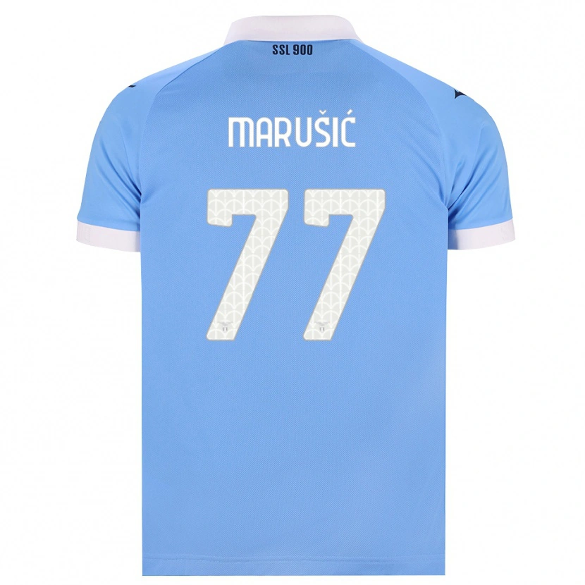 Danxen Barn Adam Marusic #77 Himmelblå Svart Vit Hemmatröja Matchtröjor 2026/27 Tröjor T-Tröja