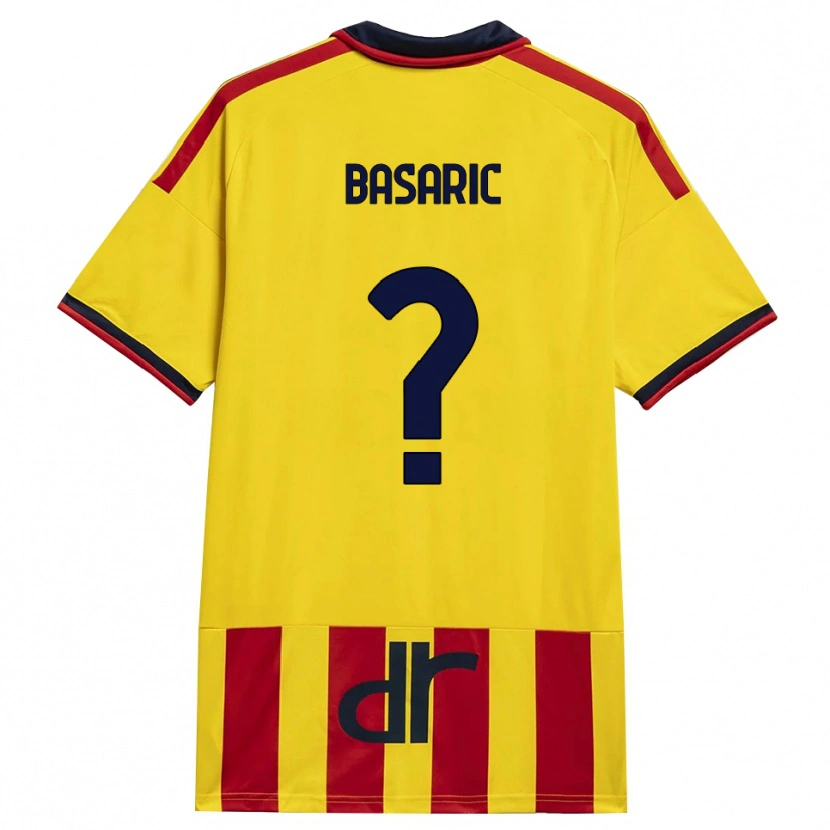 Danxen Barn Ben Basaric #0 Gul Röd Hemmatröja Matchtröjor 2026/27 Tröjor T-Tröja