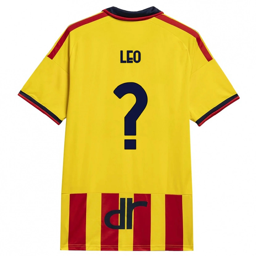 Danxen Barn Giulio Leo #0 Gul Röd Hemmatröja Matchtröjor 2026/27 Tröjor T-Tröja