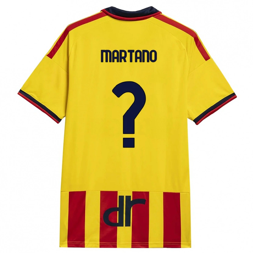 Danxen Barn Diego Martano #0 Gul Röd Hemmatröja Matchtröjor 2026/27 Tröjor T-Tröja