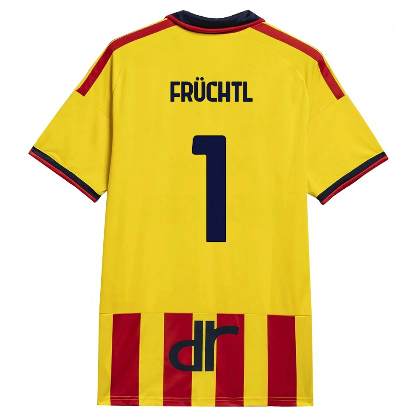 Danxen Barn Christian Früchtl #1 Gul Röd Hemmatröja Matchtröjor 2026/27 Tröjor T-Tröja
