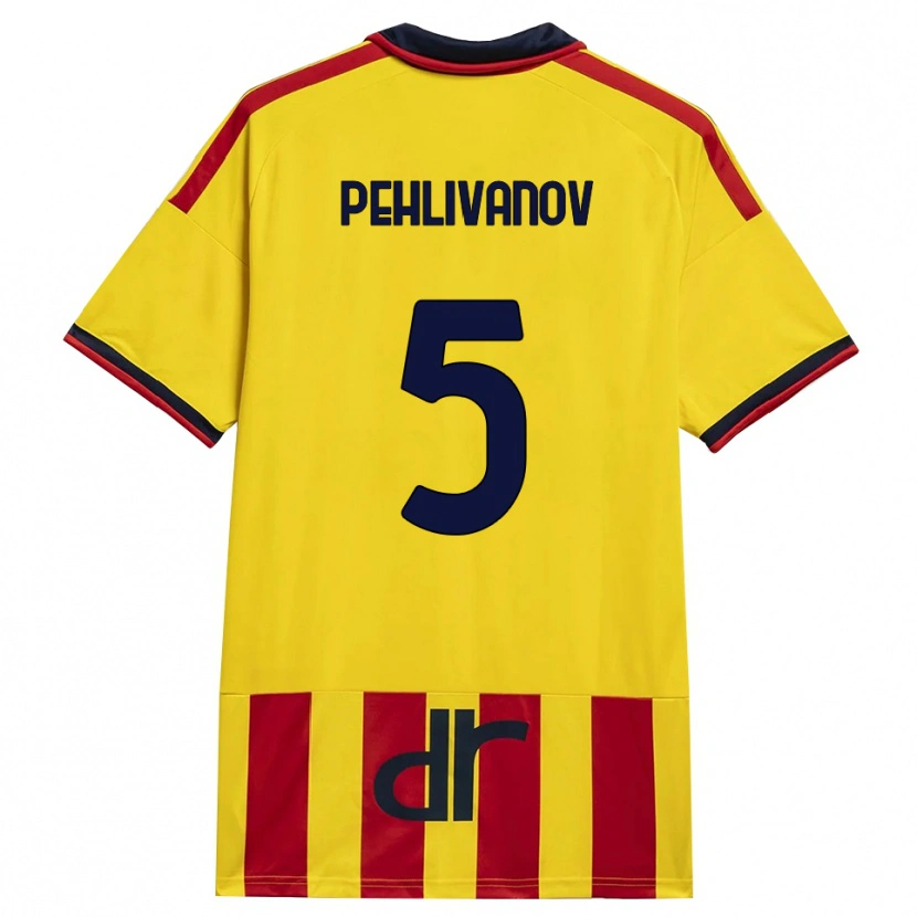 Danxen Barn Cristian Pehlivanov #5 Gul Röd Hemmatröja Matchtröjor 2026/27 Tröjor T-Tröja