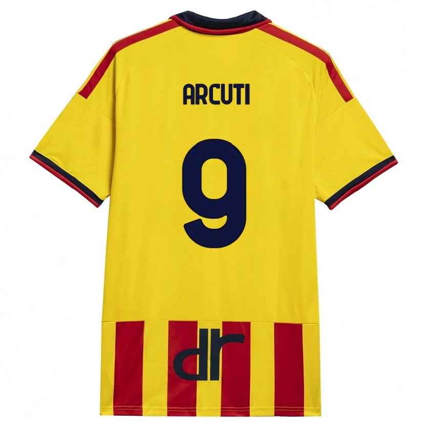 Danxen Barn Gabriele Arcuti #9 Gul Röd Hemmatröja Matchtröjor 2026/27 Tröjor T-Tröja