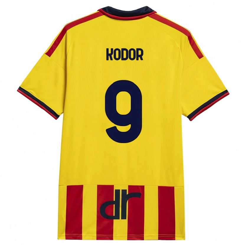 Danxen Barn Jason Kodor #9 Gul Röd Hemmatröja Matchtröjor 2026/27 Tröjor T-Tröja