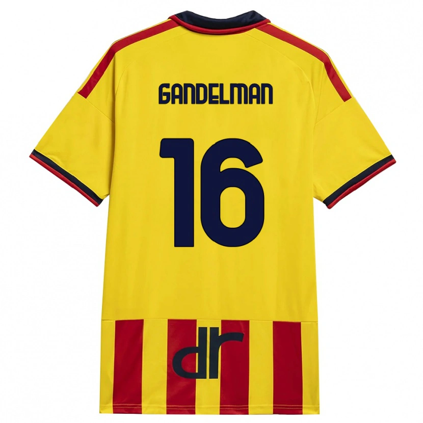 Danxen Barn Omri Gandelman #16 Gul Röd Hemmatröja Matchtröjor 2026/27 Tröjor T-Tröja