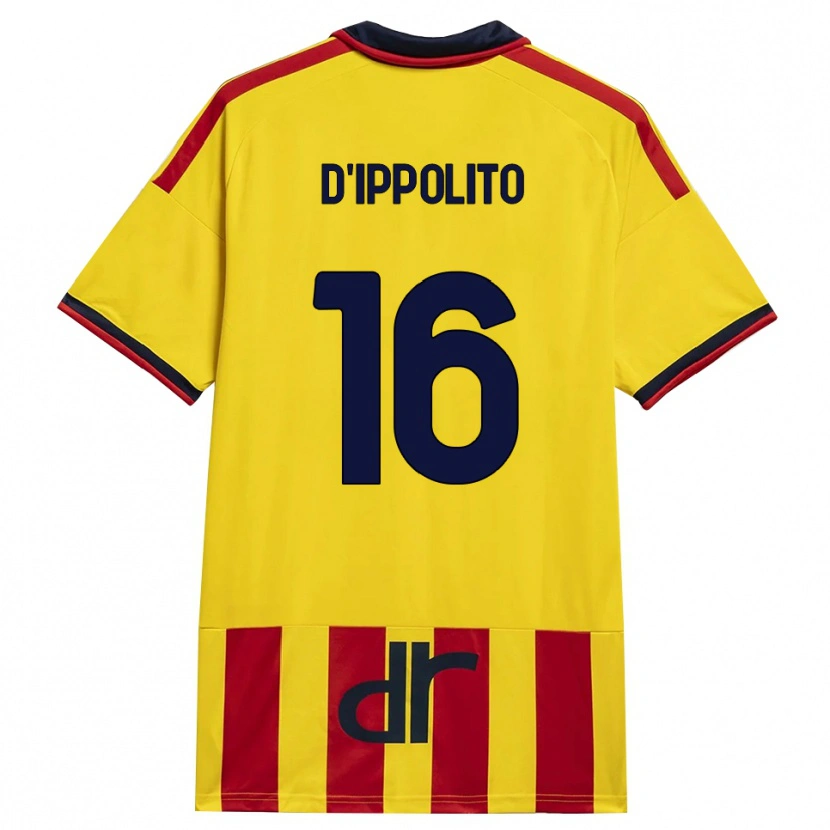 Danxen Barn Nicola D'ippolito #16 Gul Röd Hemmatröja Matchtröjor 2026/27 Tröjor T-Tröja