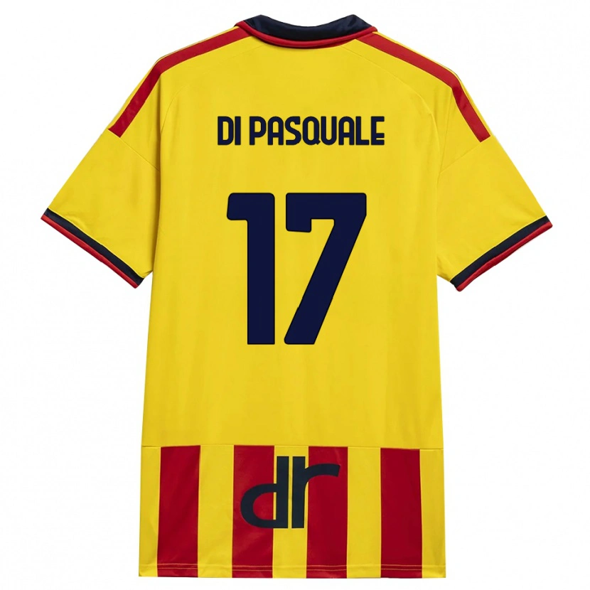 Danxen Barn Alessandro Di Pasquale #17 Gul Röd Hemmatröja Matchtröjor 2026/27 Tröjor T-Tröja