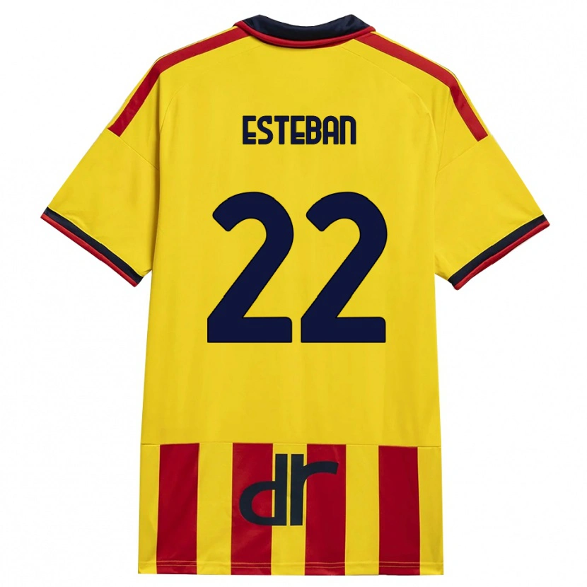 Danxen Barn Paco Esteban #22 Gul Röd Hemmatröja Matchtröjor 2026/27 Tröjor T-Tröja