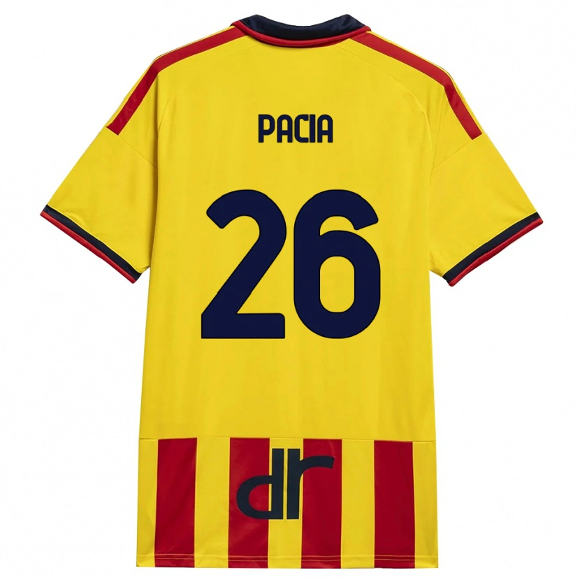 Danxen Barn Fabiano Pacia #26 Gul Röd Hemmatröja Matchtröjor 2026/27 Tröjor T-Tröja