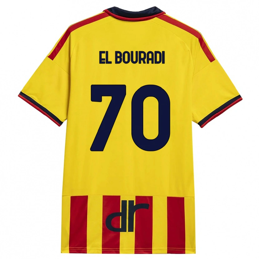 Danxen Barn Walid El Bouradi #70 Gul Röd Hemmatröja Matchtröjor 2026/27 Tröjor T-Tröja