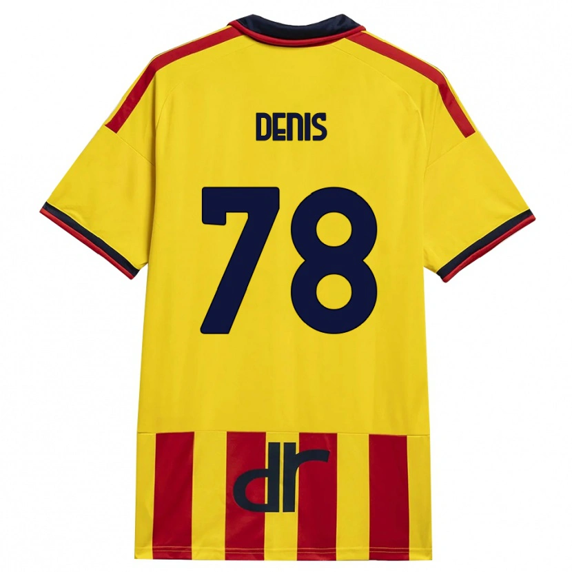 Danxen Barn Max Denis #78 Gul Röd Hemmatröja Matchtröjor 2026/27 Tröjor T-Tröja