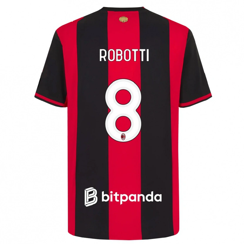 Danxen Barn Giovanni Robotti #8 Röd Svart Vit Hemmatröja Matchtröjor 2026/27 Tröjor T-Tröja