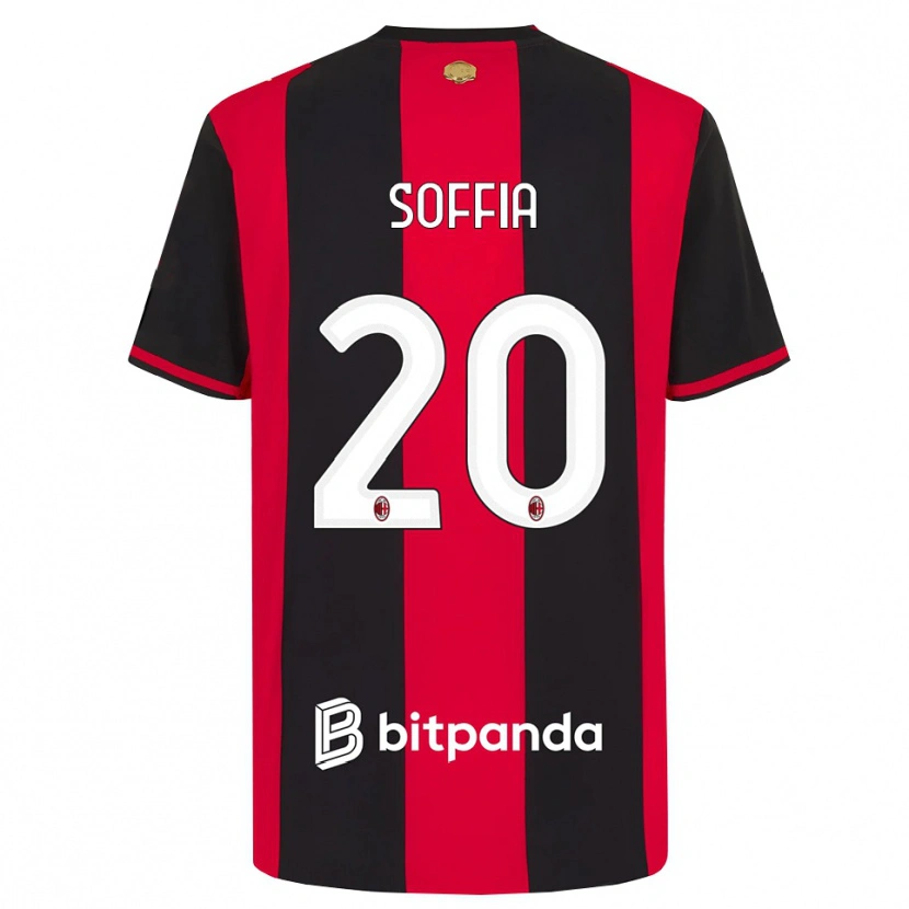 Danxen Barn Angelica Soffia #20 Röd Svart Vit Hemmatröja Matchtröjor 2026/27 Tröjor T-Tröja
