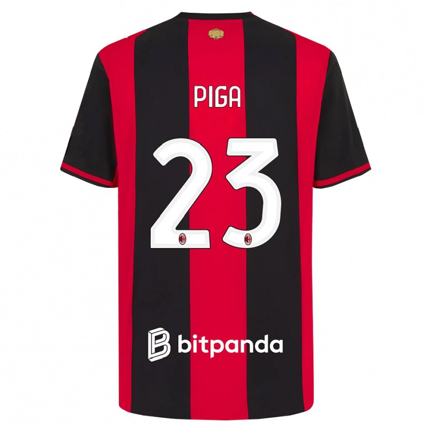 Danxen Barn Julie Piga #23 Röd Svart Vit Hemmatröja Matchtröjor 2026/27 Tröjor T-Tröja